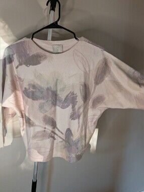 Sioni Mauve Floral Brushstroke Sweatshirt